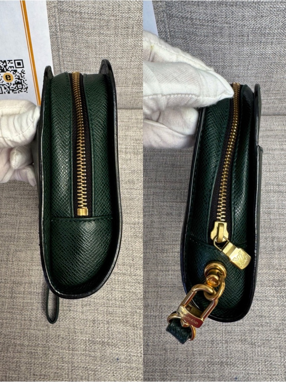 ❌SOLD❌Louis Vuitton Taiga Baikal Pochette Clutch | Epicea Green ✨ - Picture 14 of 17